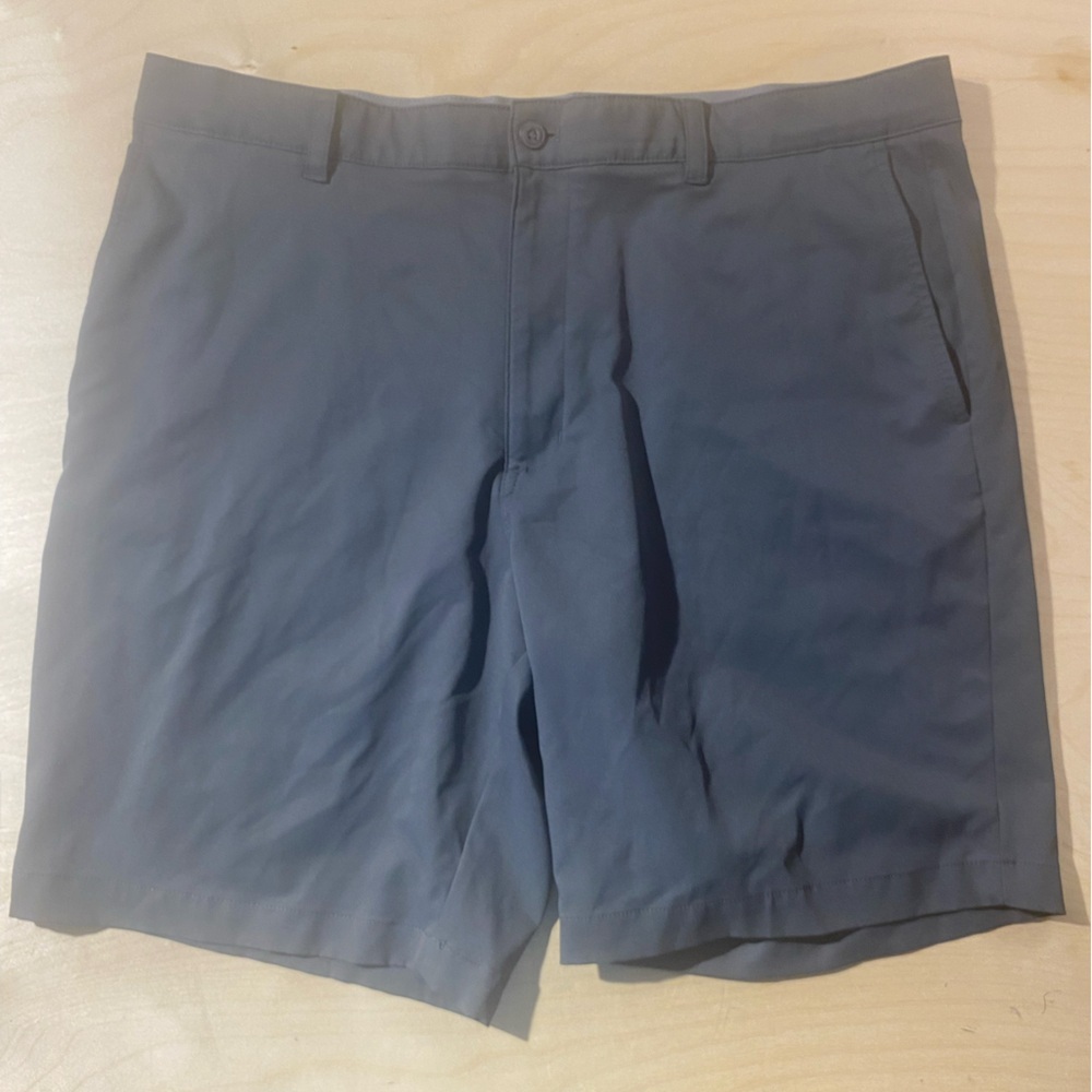 Hogan Slate Gray Flat Front Shorts 38 (FS)